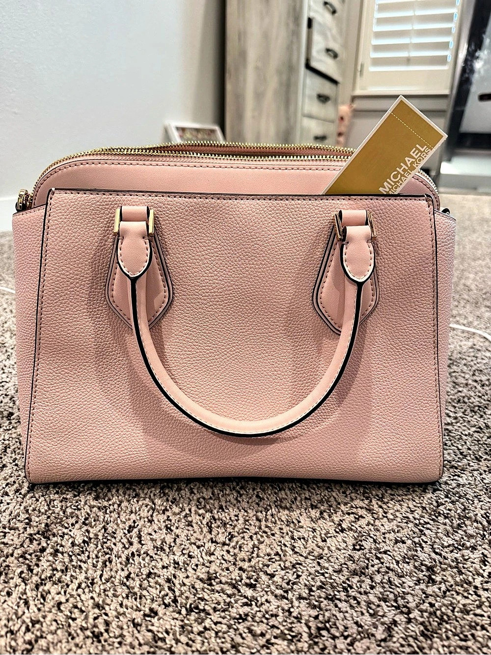 Michael Kors Daria Small Satchel Pink NWT